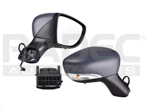 ESPEJO RN CLIO 15-17 ELECTRICO E/ABATIBLE C/DESEMPANANTE C/DIRECCIONAL P/PINTAR RS L4 4 CILINDROS 1.6L 5 PUERTAS DER