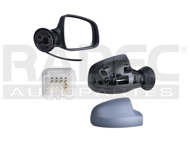 ESPEJO RN SANDERO 10-15 ELECTRICO C/DESEMPANANTE P/PINTAR 5 PINES 1.6 16V/1.6/DCI 1.5/1.4/1.2 16V DER