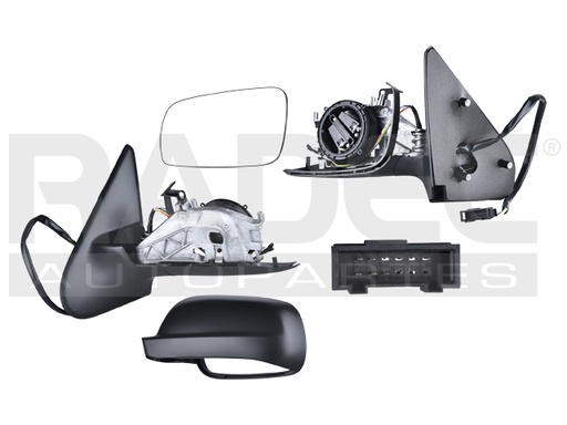 ESPEJO ST IBIZA 99-02 ELECTRICO C/DESEMPANANTE CORRUGADO 5 PINES TDI 1.9/SDI 1.9/T1.8 20V/I1.6/1.6/1.4 16V/1.4/1.0 IZQ