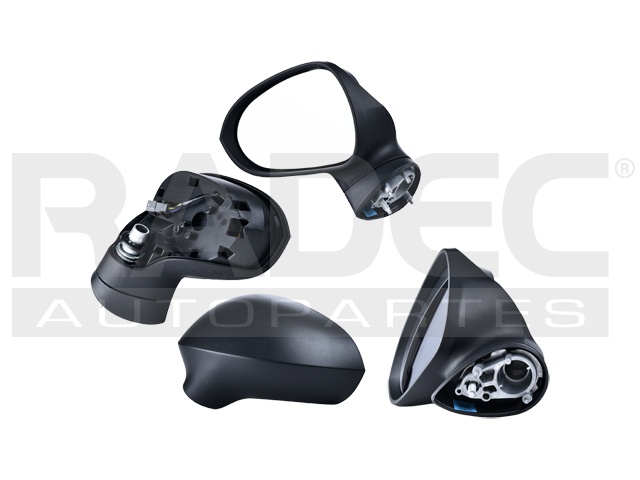 ESPEJO ST IBIZA 10-17 ELECTRICO C/DESENPANANTE CORRUGADO 5 PINES BASE/BLITZ/BOCA NEGRA/STYLE/SPORT/REFERENCE L4 4CILINDROS 1.6/2.0L 2/4 PUERTAS IZQ