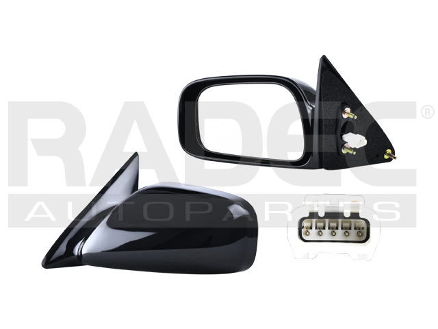 ESPEJO TY CAMRY 97-01 ELECTRICO C/DESEMPANANTE NEGRO 5 PINES CE/XLE/LE IZQ