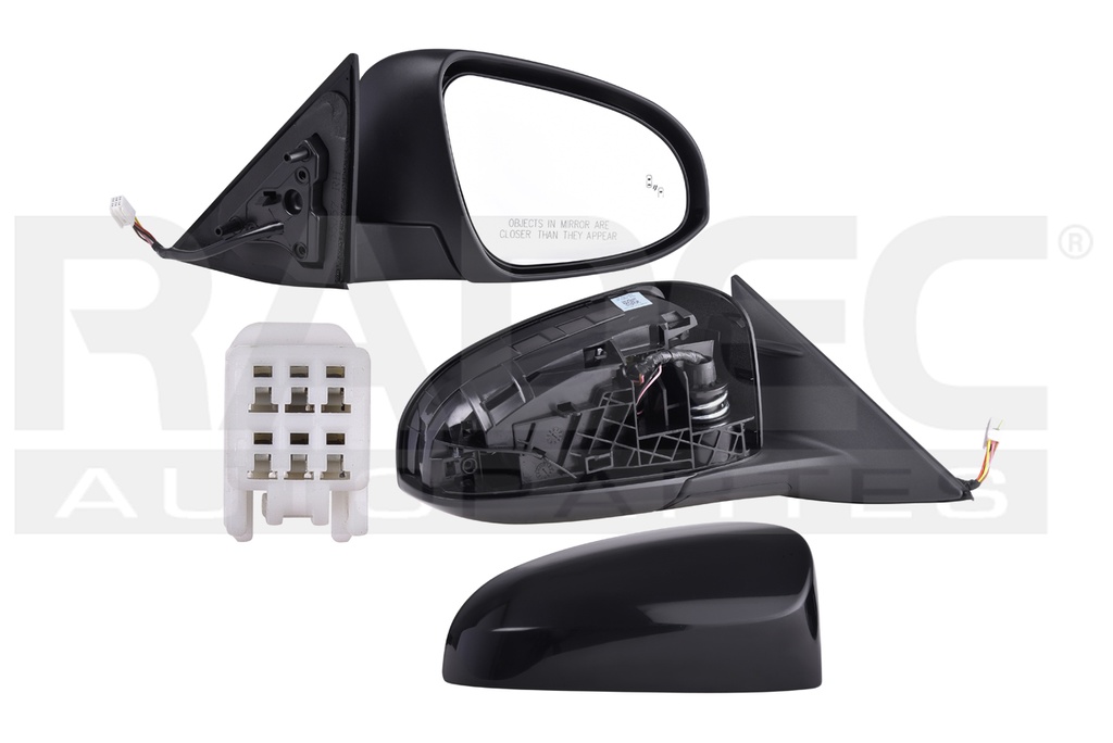 ESPEJO TY CAMRY 12-14 ELECTRICO C/DESEMPANANTE P/SENSOR DE PROXIMIDAD P/PINTAR 6 PINES HYBRID/SE/XLE L4/V6 4/6CILINDROS 2.5/3.5L 4 PUERTAS DER