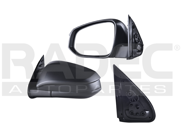 ESPEJO TY HILUX 16-21 MANUAL CORRUGADO 4X2/BASE/CHASIS CAB. L4 4 CILINDROS 2.7/2.8L 2/4 PUERTAS IZQ