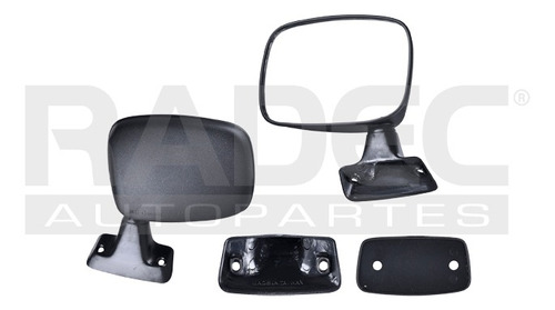 ESPEJO TY PICK UP 79-83 MANUAL CORRUGADO NEGRO (U.T.P) IZQ