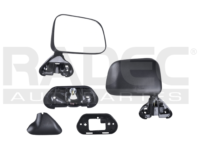 [018-3010-06] ESPEJO TY PICK UP 89-95 MANUAL CORRUGADO NEGRO (U.T.P) DER