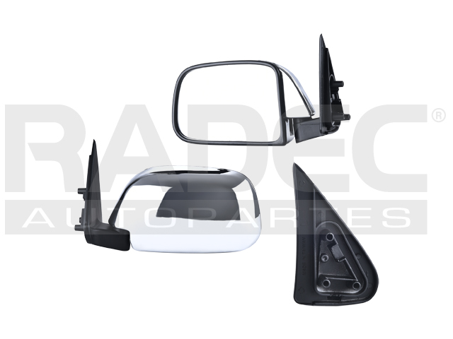 ESPEJO TY PICK UP 89-95 4X4 MANUAL CROMADO SR5/DLX/BASE (U.T.P) IZQ