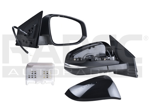 ESPEJO TY RAV 4 13-18 ELECTRICO C/DESEMPANANTE C/DIRECCIONAL P/PINTAR (7 PINES) DER