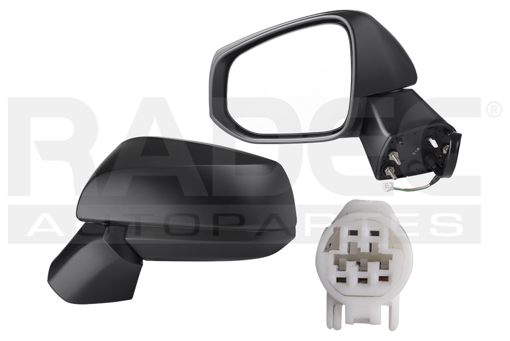 ESPEJO TY RAV 4 19-23 ELECTRICO CORRUGADO (3 PINES) LE L4 4CILINDROS 2.5L 5 PUERTAS IZQ