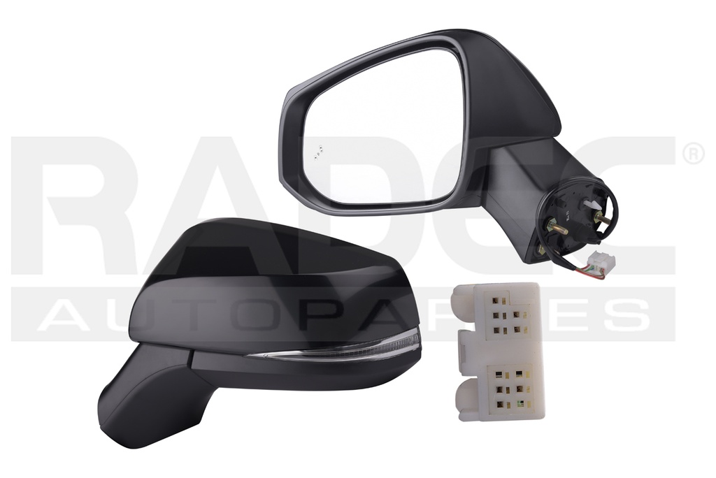 ESPEJO TY RAV 4 19-23 ELECTRICO C/DESEMPANANTE C/DIRECCIONAL P/SENSOR DE PROXIMIDAD P/PINTAR (8 PINES) XLE L4 4CILINDROS 2.5L 5 PUERTAS IZQ