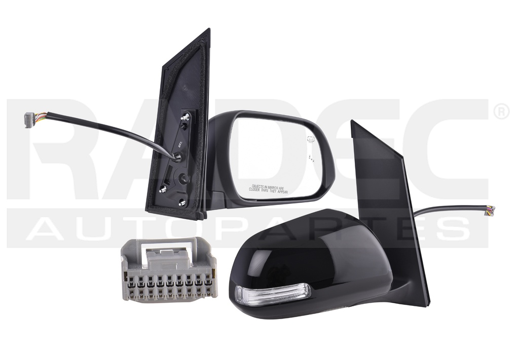 ESPEJO TY SIENNA 15-20 P/PINTAR ELECTRICO C/DESEMPANANTE E/ABATIBLE C/MEMORIA C/DIRECCIONAL C/LUZ P/SENSOR DE PROXIMIDAD CE/LE/XLE/LIMITED V6 6 CILINDROS 3.5L 5 PUERTAS DER