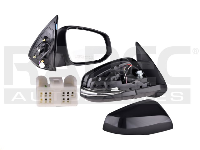 ESPEJO TY TACOMA 16-23 ELECTRICO C/DESEMPANANTE C/DIRECCIONAL P/PINTAR (7 PINES) 4X2/4X4/TRD/SPORT/EDICION ESPECIAL V6 6 CILINDROS 3.5L 4 PUERTAS DER