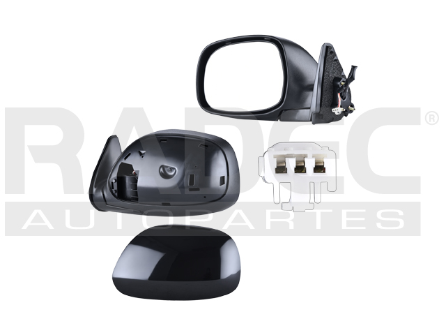 ESPEJO TY TUNDRA 00-06 ELECTRICO P/PINTAR SR5/LIMITED/BASE V6/V8 6/8CILINDROS 4.0/4.L 2 PUERTAS IZQ