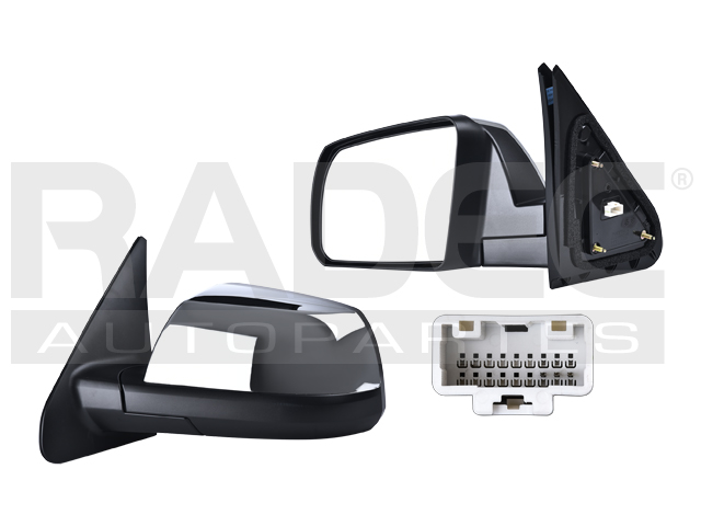 ESPEJO TY TUNDRA 07-13 ELECTRICO CROMADO SR5/LIMITED/BASE V8 8CILINDROS 4.6/5.7L 4 PUERTAS IZQ