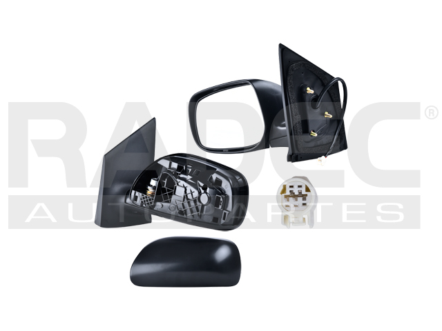 ESPEJO TY YARIS 07-16 ELECTRICO P/PINTAR RS/PREMIUM/CORE/BASE/S/CE/SE/LE/L L4 4CILINDROS 1.5L 4 PUERTAS IZQ