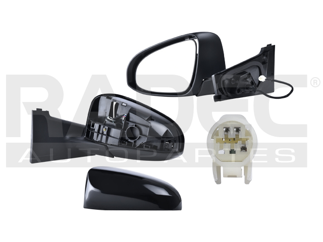 ESPEJO TY YARIS 12-16 5 PUERTAS ELECTRICO CORRUGADO PREMIUM/CORE/CE/LE/L IZQ