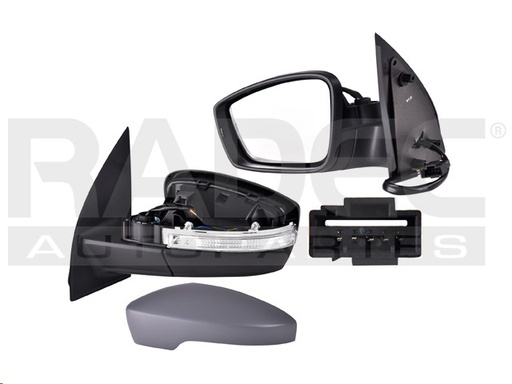ESPEJO VW GOL 13-20 ELECTRICO C/DIRECCIONAL P/PINTAR COMFORTLINE/TRENDLINE/STARLINE/HIGHLINE/I-MOTION/GT/CROSS/PEPPER/ROBUST L4 4 CILINDROS 1.6L 2/4/5 PUERTAS IZQ
