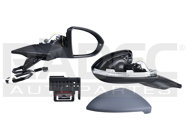 ESPEJO VW GOLF 15-19 ELECTRICO C/DESEMPANANTE C/DIRECCIONAL C/MEMORIA P/PINTAR 11 PINES GTI/R-LINE/STYLE/LIFE/HIGHLINE/TRENDLINE/COMFORTLINE/WAGON DER