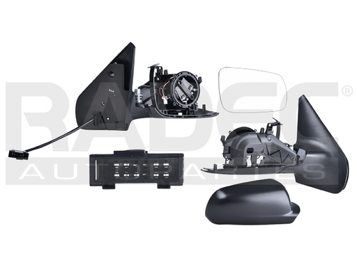 ESPEJO VW JETTA 99-07 ELECTRICO P/PINTAR 3 PINES GL/GLI/GLS/GLX/TDI/VR6/SOCCER/EUROPA/COMFORTLINE L4/L5/V6 4/5/6 CILINDROS 1.8/1.9/2.0/2.5/2.8L 4 PUERTAS DER