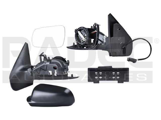 ESPEJO VW JETTA 99-07 ELECTRICO P/PINTAR 3 PINES GL/GLI/GLS/GLX/TDI/VR6/SOCCER/EUROPA/COMFORTLINE L4/L5/V6 4/5/6 CILINDROS 1.8/1.9/2.0/2.5/2.8L 4 PUERTAS IZQ