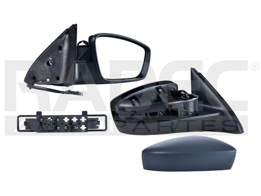 ESPEJO VW JETTA 11-18 ELECTRICO C/DESEMPANANTE 5 PINES P/PINTAR LIVE//COMFORTLINE/HIGHLINE/TRENDLINE/SPORTLINE L4/L5 4/5 CILINDROS 2.0/2.5L 4 PUERTAS DER