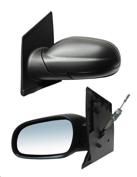 ESPEJO VW LUPO 05-09/CROSSFOX 07-10/SPORT VAN 07-09 C/CONTROL CORRUGADO NEGRO TDI 1.4/1.4/1.2 IZQ