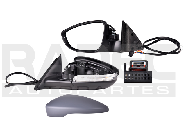 ESPEJO VW PASSAT 12-18 ELECTRICO C/DESEMPANANTE C/DIRECCIONAL C/MEMORIA P/PINTAR IZQ
