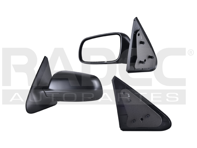 ESPEJO VW POINTER 00-09 2 PUERTAS MANUAL CORRUGADO NEGRO IZQ