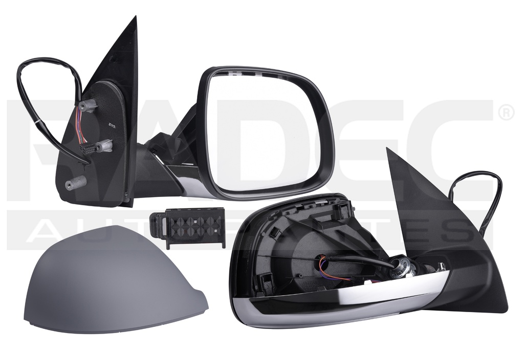 ESPEJO VW AMAROK 11-20  ELECTRICO C/DESENPANANTE E/ABATIBLE P/PINTAR 7 PINES BASE CROMADA HIGHLINE L4 4 CILINDROS 2.0L 4 PUERTAS DER