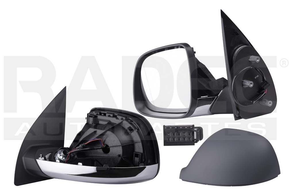 ESPEJO VW AMAROK 11-20  ELECTRICO C/DESENPANANTE E/ABATIBLE P/PINTAR 7 PINES BASE CROMADA HIGHLINE L4 4 CILINDROS 2.0L 4 PUERTAS IZQ