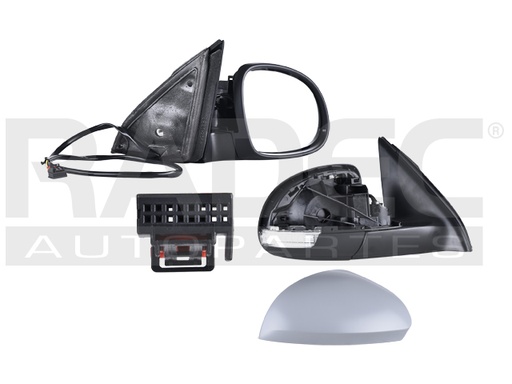 ESPEJO VW TIGUAN 09-17 ELECTRICO C/DESEMPANANTE C/DIRECCIONAL P/PINTAR DER