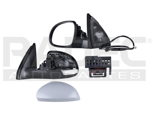 ESPEJO VW TIGUAN 09-17 ELECTRICO E/ABATIBLE C/DESEMPANANTE C/DIRECCIONAL C/LUZ P/PINTAR IZQ