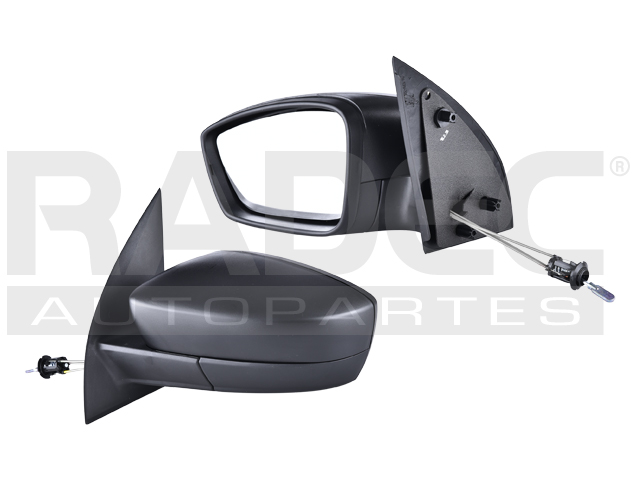 ESPEJO VW SAVEIRO 09-12 C/CONTROL CORRUGADO IZQ