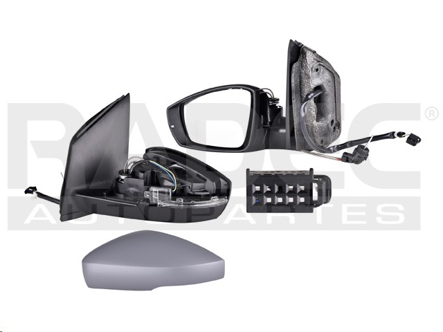 ESPEJO VW VENTO 16-22 C/CONTROL C/DIRECCIONAL P/PINTAR LINEA NUEVA/LINEA ANTERIOR COMFORTLINE/TDI/HIGHLINE/STARLINE/DESIGNSOUND/ALL STAR/EDICION ESPECIAL 1.4/1.6L 4 PUERTAS IZQ