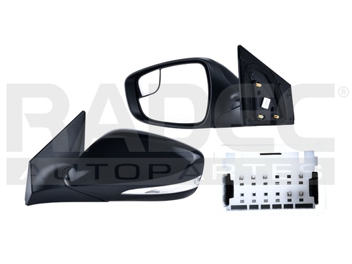 ESPEJO HY ELANTRA 14-16 ELECTRICO C/DESENPANANTE C/DIRECCIONAL P/PINTAR GS/SPORT/SE/LIMITED/L/GL/GLS L4 4CILINDROS 1.8/2.0L 4 PUERTAS IZQ