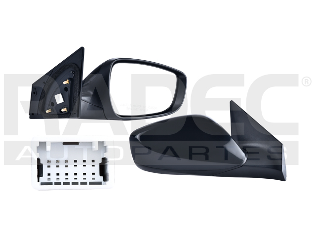 ESPEJO HY ELANTRA 14-16 ELECTRICO P/PINTAR GS/SPORT/SE/LIMITED/L/GL/GLS L4 4CILINDROS 1.8/2.0L 4 PUERTAS DER
