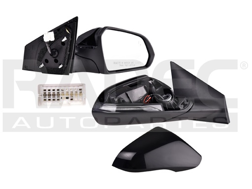 ESPEJO HY SONATA 18-19 ELECTRICO C/DESEMPANANTE C/DIRECCIONAL P/PINTAR 7 PINES GLS/PREMIUM/LIMITED NAVI L4 4 CILINDROS 2.4L 4 PUERTAS DER