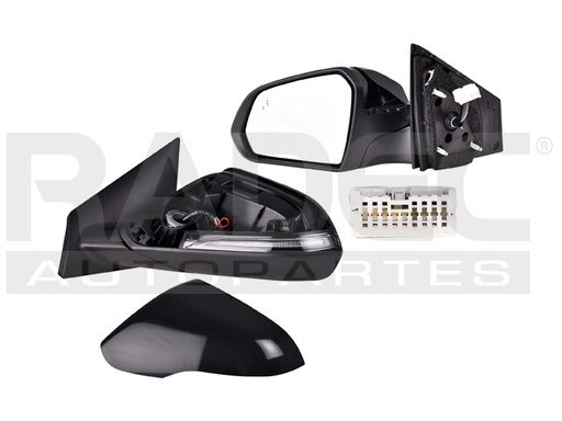 ESPEJO HY SONATA 18-19 ELECTRICO C/DESEMPANANTE C/DIRECCIONAL P/PINTAR 7 PINES GLS/PREMIUM/LIMITED NAVI L4 4 CILINDROS 2.4L 4 PUERTAS IZQ