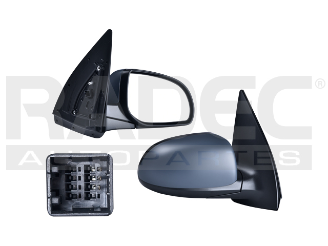 ESPEJO HY I10 12-14 ELECTRICO P/PINTAR GL/GLS/MT/PLUS L4 4CILINDROS 1.1/1.2L 5 PUERTAS DER