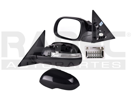 ESPEJO KI FORTE 16 ELECTRICO C/DESEMPANANTE C/DIRECCIONAL E/ABATIBLE P/PINTAR EX/LX/SX L4 4 CILINDROS 2.0L 4 PUERTAS IZQ