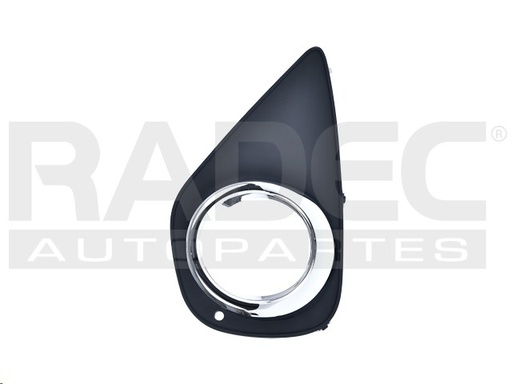 REJILLA FASCIA DELANTERA TY YARIS 15-16 C/HOYO P/FARO F/CROMADO PREMIUM L4 4 CILINDROS 1.5L 5 PUERTAS IZQ