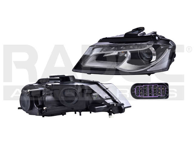 FARO AD A3 09-12 4 Y 5 PUERTAS ELECTRICO C/MOTOR C/LEDS P/FOCO XENON S/FOCO DEPO IZQ