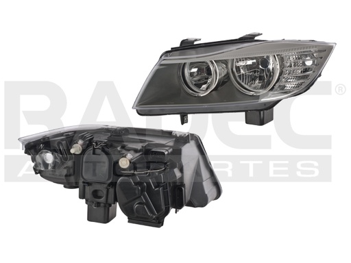 FARO BW SERIE 3 10-12 ELECTRICO FONDO NEGRO P/FOCO HALOGENO S/FOCO DEPO IZQ