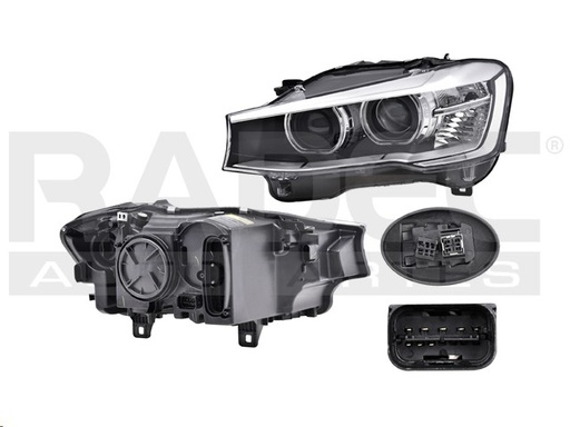 FARO BW X3 15-17 ELECTRICO C/MOTOR S/FUNCION DE LUCES ADAPTATIVAS P/FOCO XENON C/LEDS S/FOCO DEPO IZQ