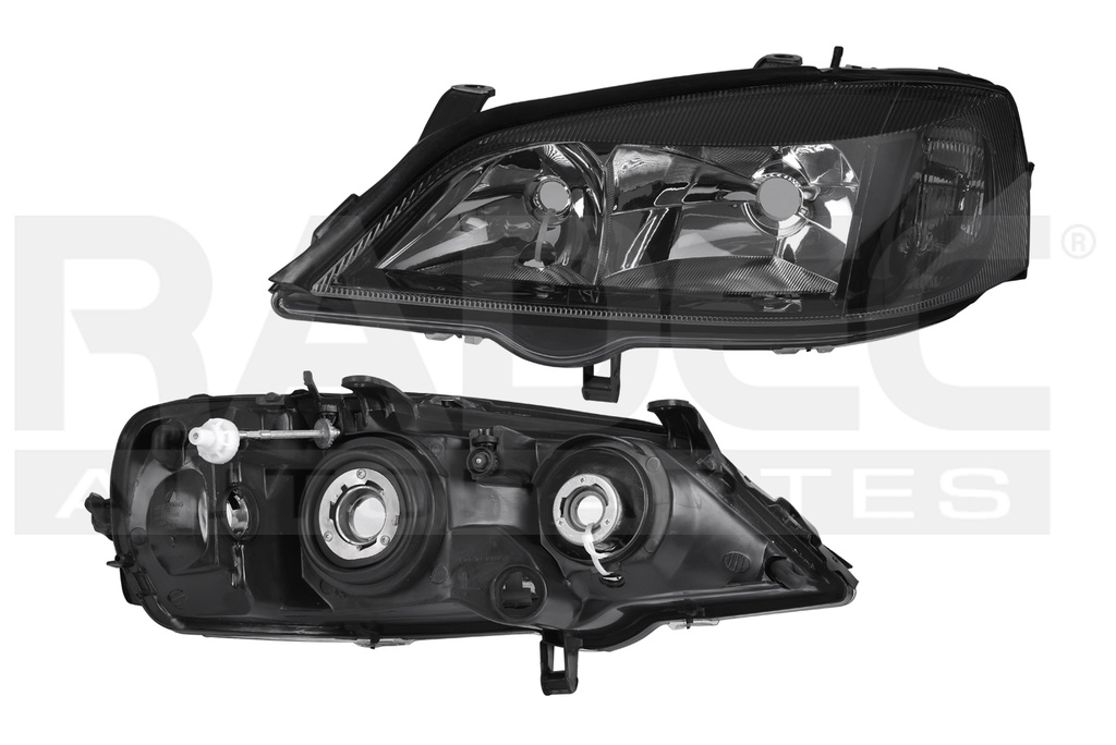 FARO CV ASTRA 00-03 ELECTRICO S/MOTOR FONDO NEGRO P/FOCO HALOGENO S/FOCO DEPO IZQ