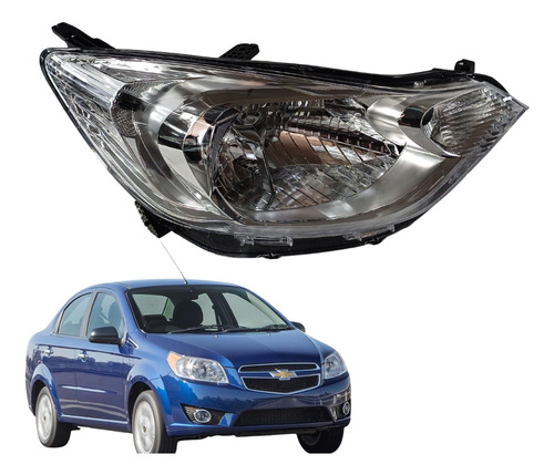 FARO CV AVEO 18-23 MANUAL/ELECTRICO S/MOTOR FONDO CROMADO S/FOCO DEPO DER