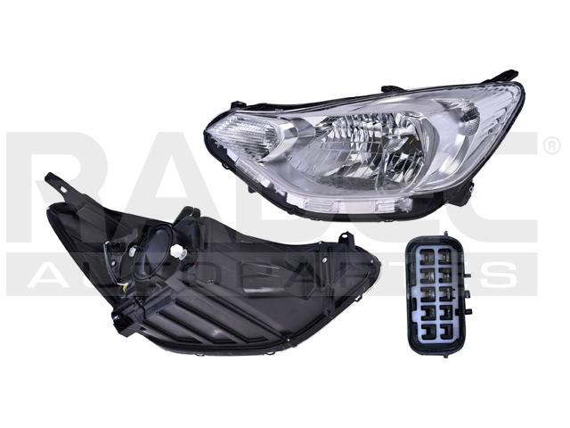 FARO CV AVEO 18-23 MANUAL/ELECTRICO S/MOTOR FONDO CROMADO S/FOCO DEPO IZQ