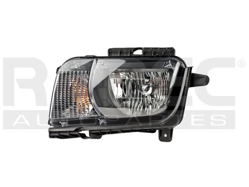 FARO CV CAMARO 10-13 FONDO NEGRO C/FOCO HALOGENO DEPO IZQ