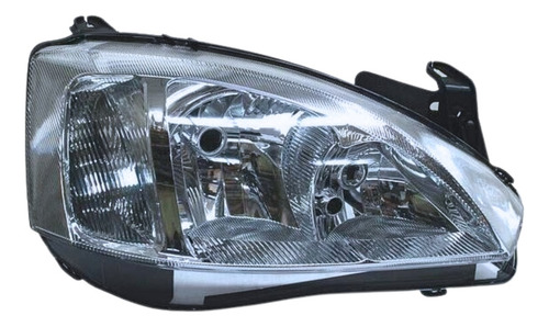 [019-0617-02] FARO CV CORSA 03-07 LINEA ANTERIOR 5 PUERTAS FONDO CROMADO P/FOCO H7 5 PINES S/FOCO DEPO DER