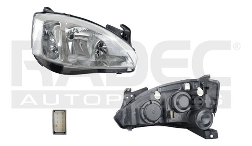 FARO CV CORSA 08-12 MANUAL P/FOCO H1/H7 5 PINES CUARTO BLANCO S/FOCO DEPO DER