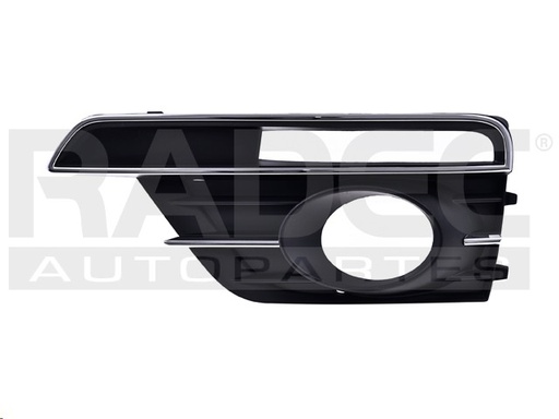 REJILLA FASCIA VW BEETLE 17-18 C/HOYO P/FARO C/MOLDURA CROMADA IZQ